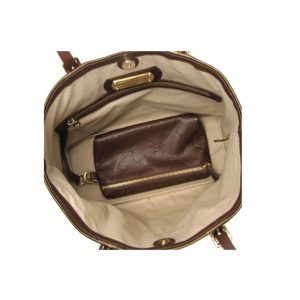 Longchamp – Tote Bag Pelle Md + Portatutto Lm Cuir Cognac