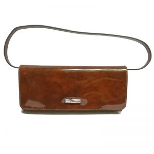 Longchamp – Clutch Bag Pelle Roseau Legno