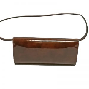 Longchamp – Clutch Bag Pelle Roseau Legno