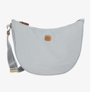 Bric’s – Tracolla Mezzaluna Gr Tessuto X-Bag Grigio