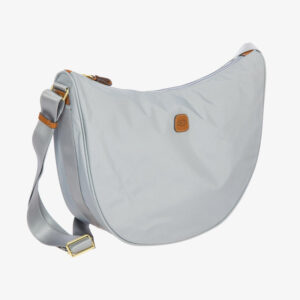 Bric’s – Tracolla Mezzaluna Gr Tessuto X-Bag Grigio