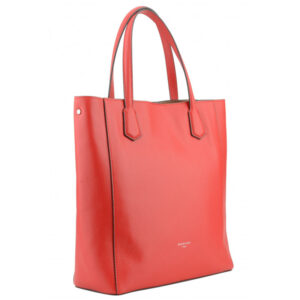 Pourchet – Shopping Bag Pelle Corso Rouge