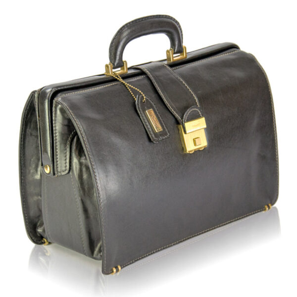 I Santi - Borsa Medico Vintage Pelle Nero - immagine 2