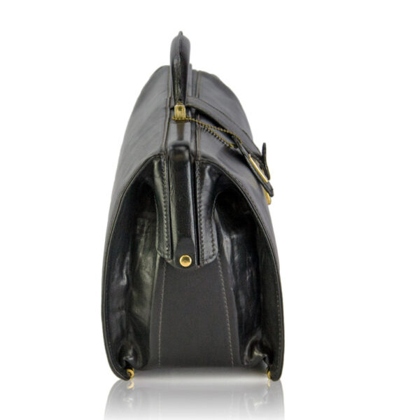 I Santi - Borsa Medico Vintage Pelle Nero - immagine 3